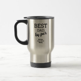 Bester Vater von Par typografy Individuellen Namen Reisebecher