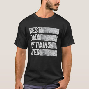 Bester Vater von Zwillingen Schwangerschaftsankünd T-Shirt