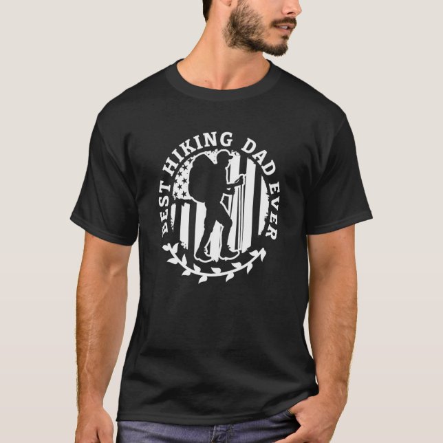 Bester Vater Wandern Albergo Colmanicchio T-Shirt (Vorderseite)