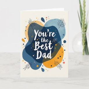 Bester Vater Wasserfarben-Kunstkarte Karte
