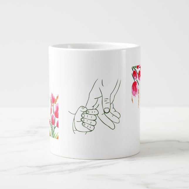 Bester Vatertag Geschenk Jumbo-Tasse (Vorderseite)
