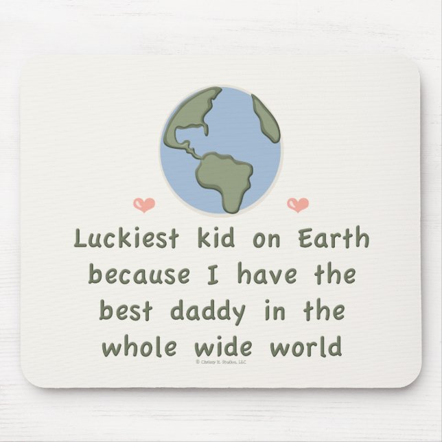 Bester Vati in der ganzen weiten Welt Mousepad (Vorne)