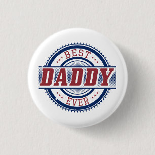 Bester Vati-überhaupt kundenspezifischer Knopf Button