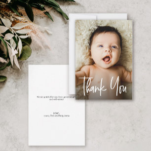 Bester Verkäufer Baby Dusche Custom Foto Dankeskarte