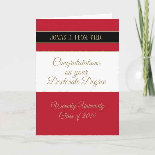 Bester Verkäufer! Doctorate Abschluss Card (Ph.D.) Karte (Vorderseite)