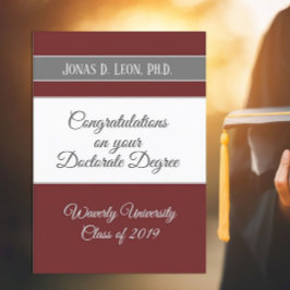 Bester Verkäufer! Doctorate Abschluss Card (Ph.D.) Karte