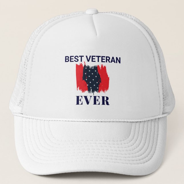 Bester Veteran je Trucker Hat Truckerkappe (Vorderseite)