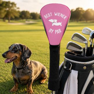Bester Wiener von Par Dachshund Golfkopfhauben Golf Headcover