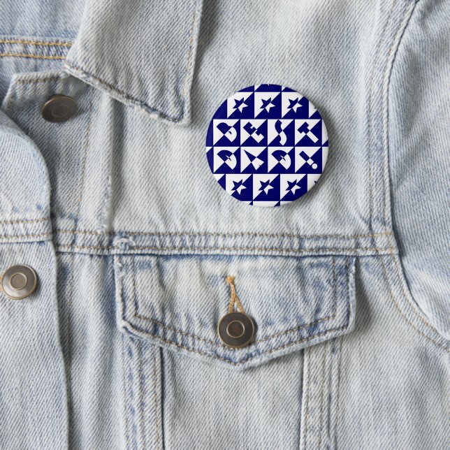 Bester Wilder Vater-Text in Blau Button (Beispiel)