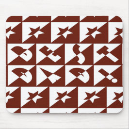 Bester Wilder Vater-Text in Rot Mousepad