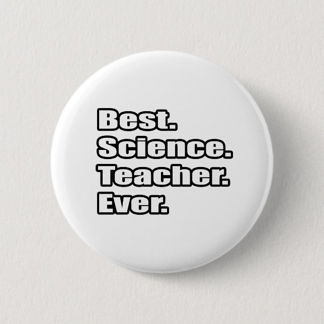 Bester Wissenschaftslehrer je Button (Vorderseite)