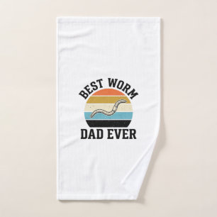 Bester Wurm-Vater Aller Zeiten Vintage Wurm-Shirt  Handtuch
