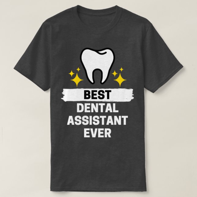 Bester Zahnassistent je 1 T-Shirt (Design vorne)