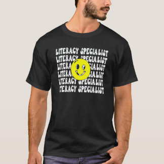 Bester Zurück zur Schule Lehrer Lächeln Retro Alph T-Shirt