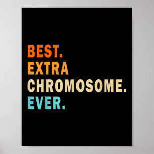 Bester zusätzlicher Chromosom jemals - Down-Syndro Poster