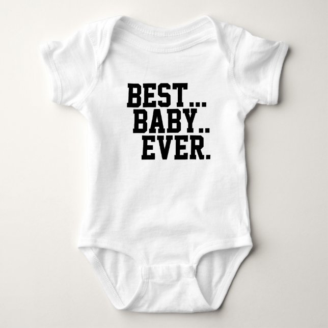 Bestes… Baby. Überhaupt. Haus der Reiher-Vorlage Baby Strampler (Vorderseite)