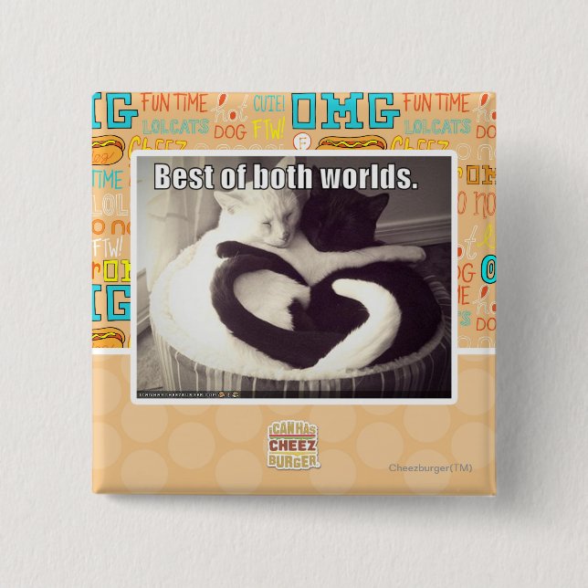 Bestes beider Welten Button (Vorderseite)