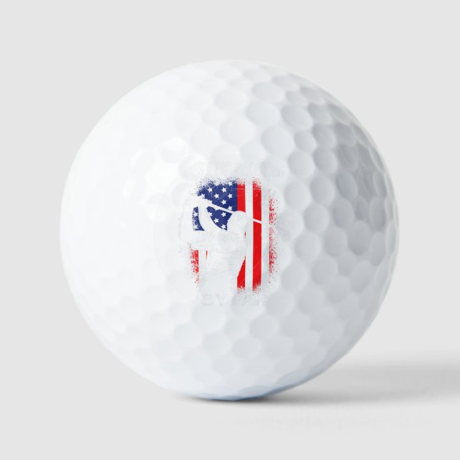 Bestes BIG BRUDER Par Golfer Golfspiel Golfball (Vorderseite)