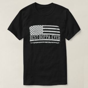 Bestes Boppa-Fahne-Vintages Opa-Geschenk T-Shirt