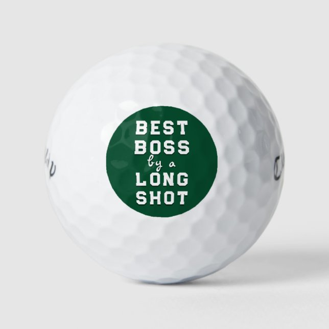 Bestes Boss-Geschenk Golfball (Vorderseite)