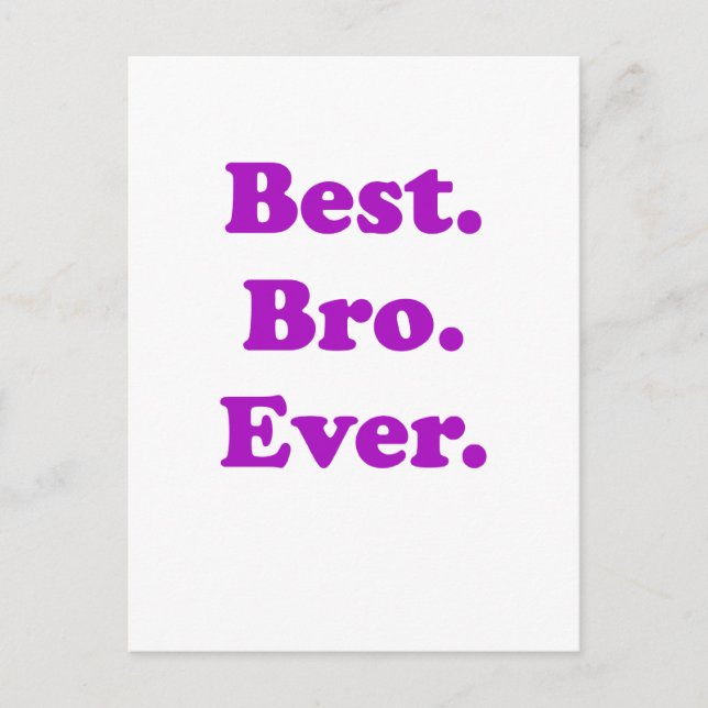 Bestes Bro je Postkarte (Vorderseite)