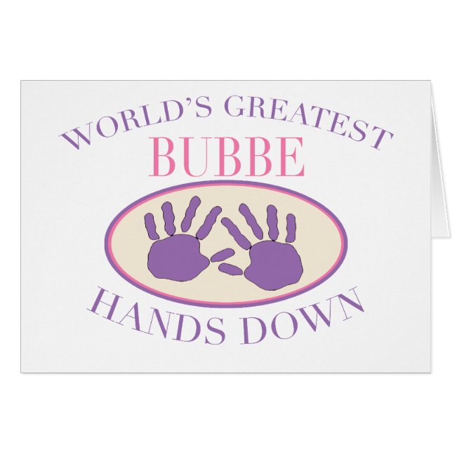 Bestes Bubbe übergibt unten T - Shirt (Vorderseite (Horizontal))