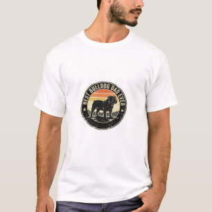 Bestes Bulldoggen-Vater Aller Zeiten Vintage-Hunde T-Shirt