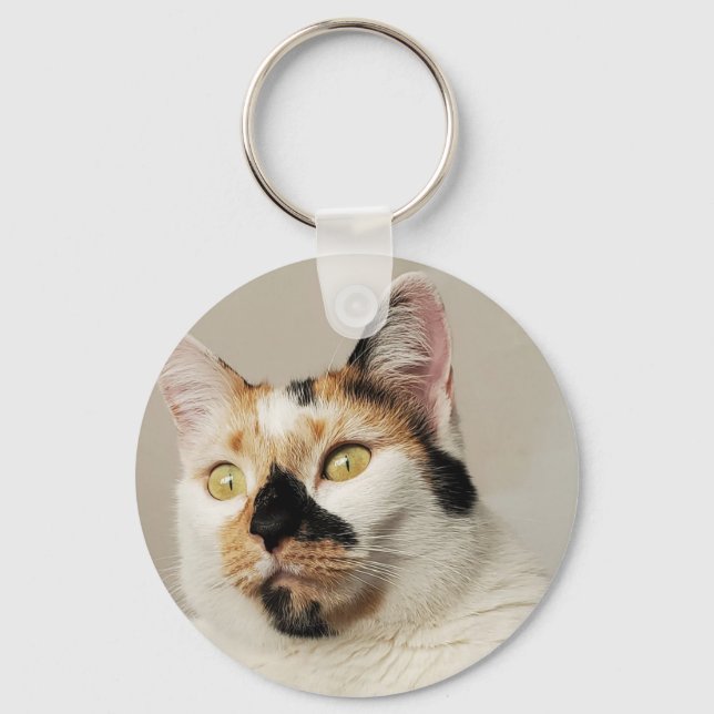 Bestes Cat-Mama-Foto Schlüsselanhänger (Vorderseite)
