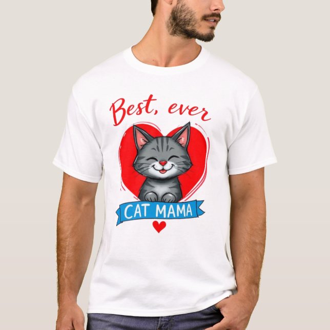 Bestes CAT MAMA T-Shirt (Vorderseite)