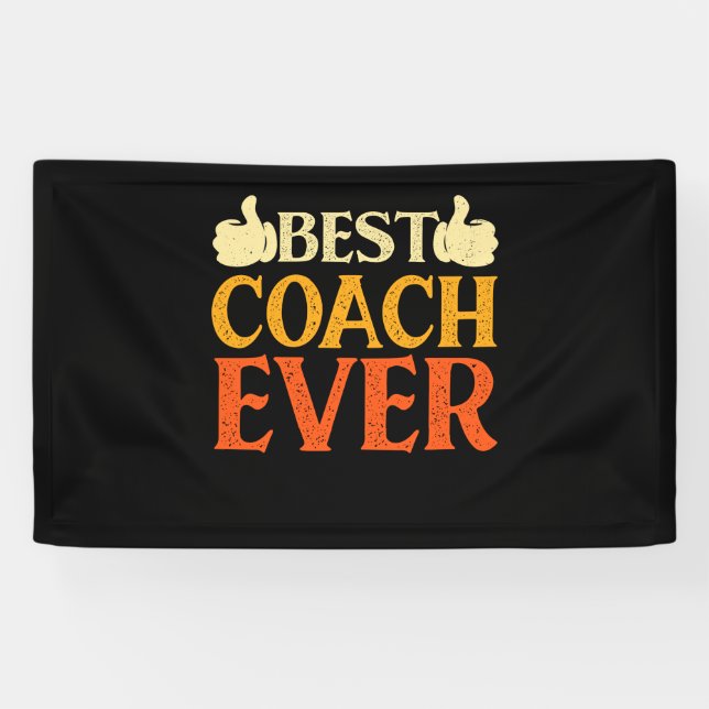 Bestes Coach-Geschenk für Sporttrainer Banner (Horizontal)