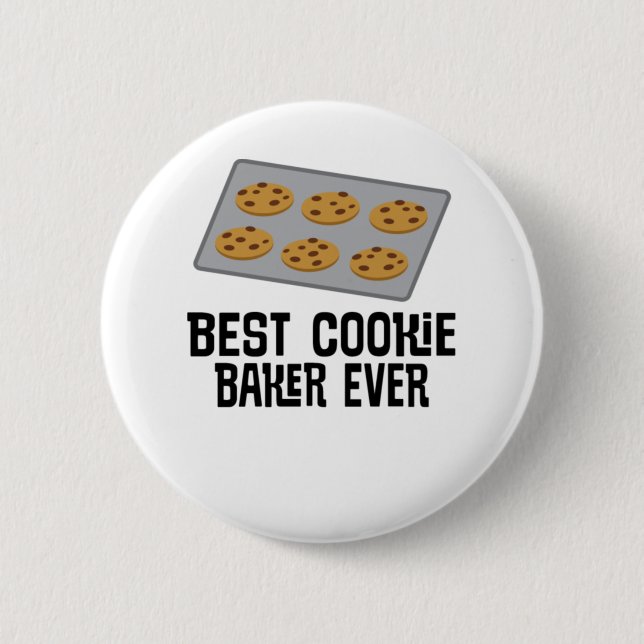 Bestes Cookie Baker je Backgeschenk Button (Vorderseite)