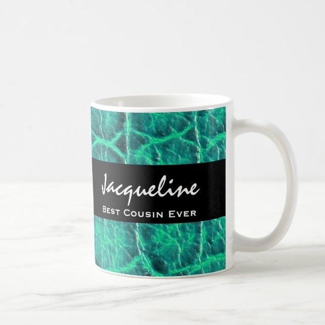Bestes COUSIN überhaupt aquamarines grünes Kaffeetasse (Rechts)