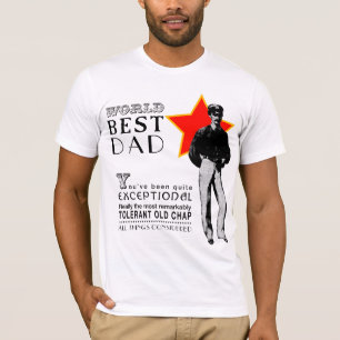 Bestes Cricket Vater Vatertag T-Shirt