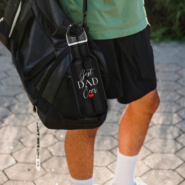 Bestes Dady-je-Trendgeschenk für den Vatertag Edelstahlflasche (Von Creator hochgeladen)