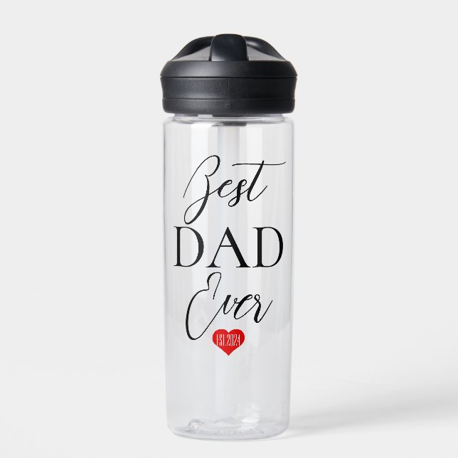Bestes Dady-je-Trendgeschenk für den Vatertag Trinkflasche (Vorderseite)