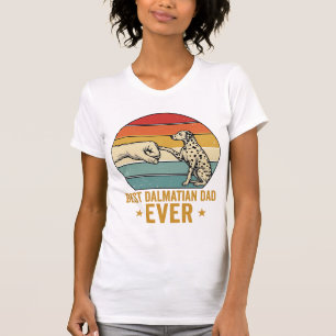 Bestes Dalmatiner-Vater-T-Shirt mit Vintage-Fausts T-Shirt