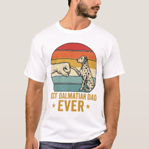 Bestes Dalmatiner-Vater-T-Shirt mit Vintage-Fausts T-Shirt