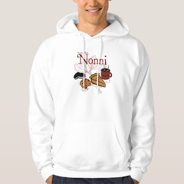Bestes das Nonni der Welt mit Kapuze Sweatshirt (Vorderseite)