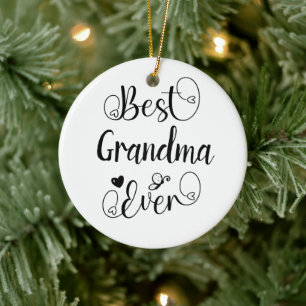Bestes "dein Text" Jederzeit Typografie-Skript Keramik Ornament