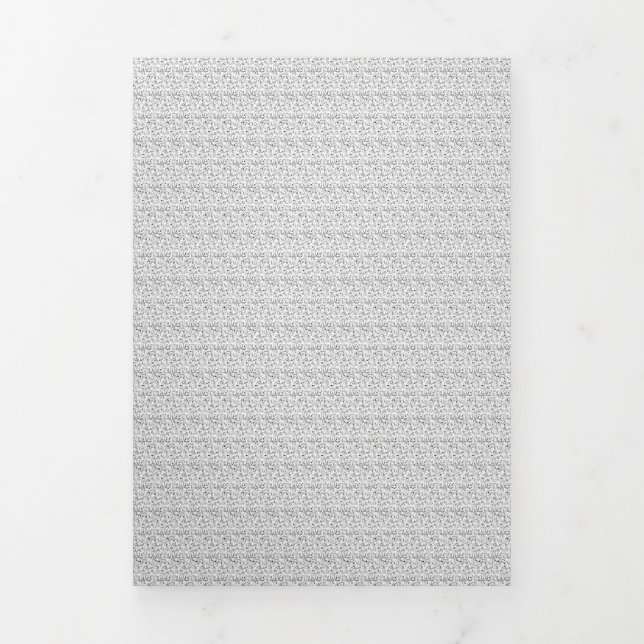 Bestes dekoratives Design Zwölf Dreifach Gefaltete Urlaubskarte (Cover)