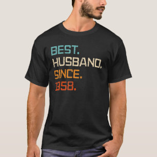 Bestes Ehemann seit 1958 65th Wedding Anniversary  T-Shirt