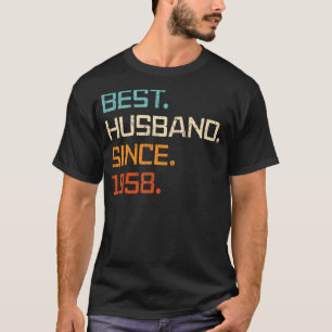 Bestes Ehemann seit 1958 65th Wedding Anniversary T-Shirt