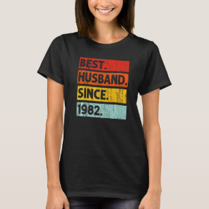 Bestes Ehemann seit 1982 40 Jahre 40. Wedding Anni T-Shirt