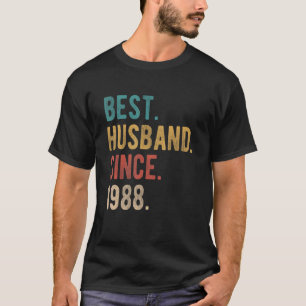 Bestes Ehemann seit 1988 34. Hochzeit Jubiläum T-Shirt