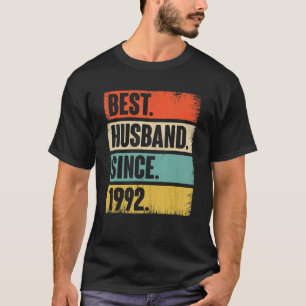 Bestes Ehemann seit 1992 30 Jahre Hochzeit Anniver T-Shirt