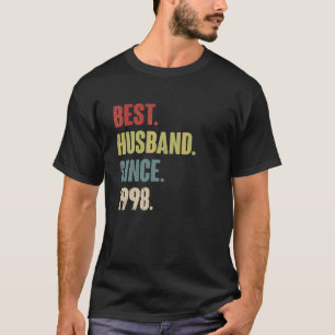 Bestes Ehemann seit 1998 24. Hochzeit Jahr R T-Shirt