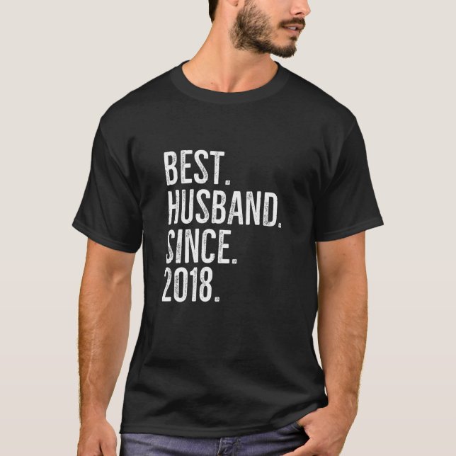 Bestes Ehemann seit 2018 Epic Couple Wedding Anniv T-Shirt (Vorderseite)
