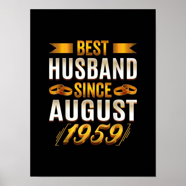 Bestes Ehemann seit August 1959 - Funny 61. Poster (Vorne)