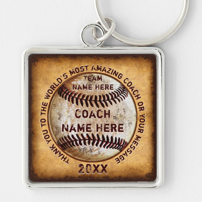 Bestes Ende der Baseballsaison-Geschenke zu den Schlüsselanhänger (Vorne)