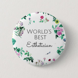Bestes Estheticiangeschenk 4 der Welt Button